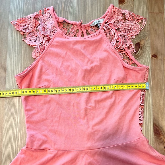 RW & Co coral lace peplum shirt - Picture 4 of 5